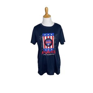 Nashville Half Marathon Rock Roll Running Jogging Womens Sz Large Blue Shirt